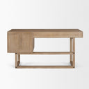 Grier 60 Light Brown Solid Wood WCane Office Desk - Default Title