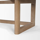 Grier 60 Light Brown Solid Wood WCane Office Desk - Default Title