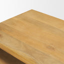 Alanna 220L x 150W x 220H Set of 2 Brown Wood Nesting Accent Tables - Default Title