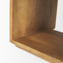 Alanna 220L x 150W x 220H Set of 2 Brown Wood Nesting Accent Tables - Default Title