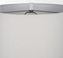 Everly 150L x 150W x 275H White Cement WBeige Shade Table Lamp - Default Title