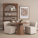 Jovani 48 Solid Light Brown Mango Wood Round Dining Table - Default Title