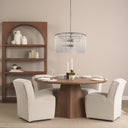 Anna 26x14 Hanging Gun-Metal w Clear Glass Rods Six Bulb Chandelier - Default Title
