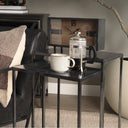 Kasey Set of 2 177L x 126W x 244H Galvanized Metal Nesting Accent Tables - Default Title