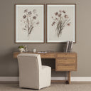 Grier 60 Light Brown Solid Wood WCane Office Desk - Default Title