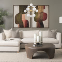 Barbara Brushed Gold Metal w Frosted Glass Globes 11-Light Chandelier - Default Title