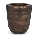 Aivana Extra Large Antiqued Gold Metal Floor Vase - Default Title