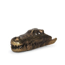 Alistair Antiqued Gold Cast Metal Decorative Skull Object - Default Title