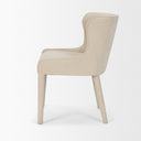 Nolan Slope Cream Chenille Dining Chair - Default Title