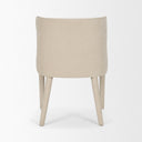 Nolan Slope Cream Chenille Dining Chair - Default Title
