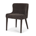 Nolan Slope Charcoal Chenille Dining Chair - Default Title