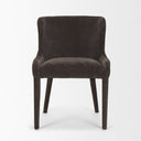 Nolan Slope Charcoal Chenille Dining Chair - Default Title