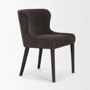 Nolan Slope Charcoal Chenille Dining Chair - Default Title
