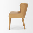 Nolan Slope Tan Leather Dining Chair - Default Title