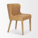 Nolan Slope Tan Leather Dining Chair - Default Title
