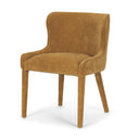 Nolan Slope Rust Chenille Dining Chair - Default Title