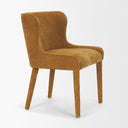 Nolan Slope Rust Chenille Dining Chair - Default Title