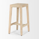 Colony Light Brown Solid Wood Counter Stool - Default Title