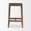 Colony Medium-Dark Brown Solid Wood Counter Stool - Default Title