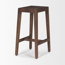 Colony Medium-Dark Brown Solid Wood Counter Stool - Default Title
