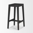 Colony Black-Brown Solid Wood Counter Stool - Default Title