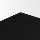 Grier Matte Black Stained Wood w Black Cane Accent Cabinet - Default Title
