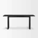 Grier 65 Black Wood w Black Cane Console Table - Default Title