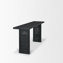 Grier 65 Black Wood w Black Cane Console Table - Default Title