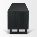 Grier 65 Black Solid Wood W Black Cane Media Console - Default Title