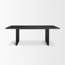 Grier 84 Black Wood w Black Cane Dining Table - Default Title
