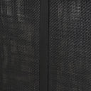Grier 84 Black Wood w Black Cane Dining Table - Default Title