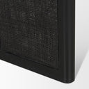 Grier 84 Black Wood w Black Cane Dining Table - Default Title
