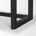 Grier 60 Black Solid Wood W Black Cane Office Desk - Default Title