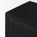 Grier 72 Black Wood W Black Cane Sideboard - Default Title