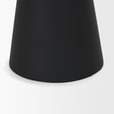 Odilia Small Smooth Matte Black Metal Geometric Pillar Candle Holder - Default Title