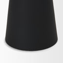 Odilia Large Smooth Matte Black Metal Geometric Pillar Candle Holder - Default Title