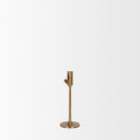 Chantria Small Solid Natural Brass Adjustable Taper Candle Holder - Default Title