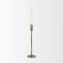 Chantria Large Solid Natural Brass Adjustable Taper Candle Holder - Default Title
