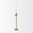 Chantria Large Solid Natural Brass Adjustable Taper Candle Holder - Default Title