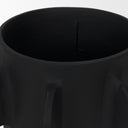 Deacon Small Matte Black Metal Canister with Sculptural Handles - Default Title
