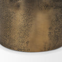 Deacon Large Antiqued Gold Metal Canister with Sculptural Handles - Default Title