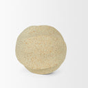 Imani Small Sculptural Textured Beige Metal Decorative Orb Object - Default Title