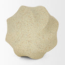 Imani Large Sculptural Textured Beige Metal Decorative Orb Object - Default Title