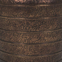 Aivana Large Antiqued Gold Metal Floor Vase - Default Title