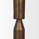Declan Antiqued Brass Cast Metal Taper Candle Holder - Default Title