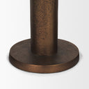 Declan Antiqued Brass Cast Metal Taper Candle Holder - Default Title