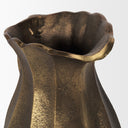 Anya Antiqued Brass Scalloped Petal Cast Metal Jug - Default Title