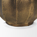 Anya Antiqued Brass Scalloped Petal Cast Metal Jug - Default Title