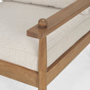 Danni Beige Fabric Beech Wood Framed Accent Lounge Chair - Default Title