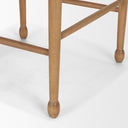 Brinley Woven Paper Rope w Brown Wood Frame Counter Stool - Default Title